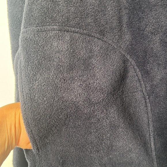 MEN HARRITON FLEECE TOP US SQUASH TOP IN NAVY BLUE 1/4 ZIPPER TWO POCKETS S - Picture 5 of 9